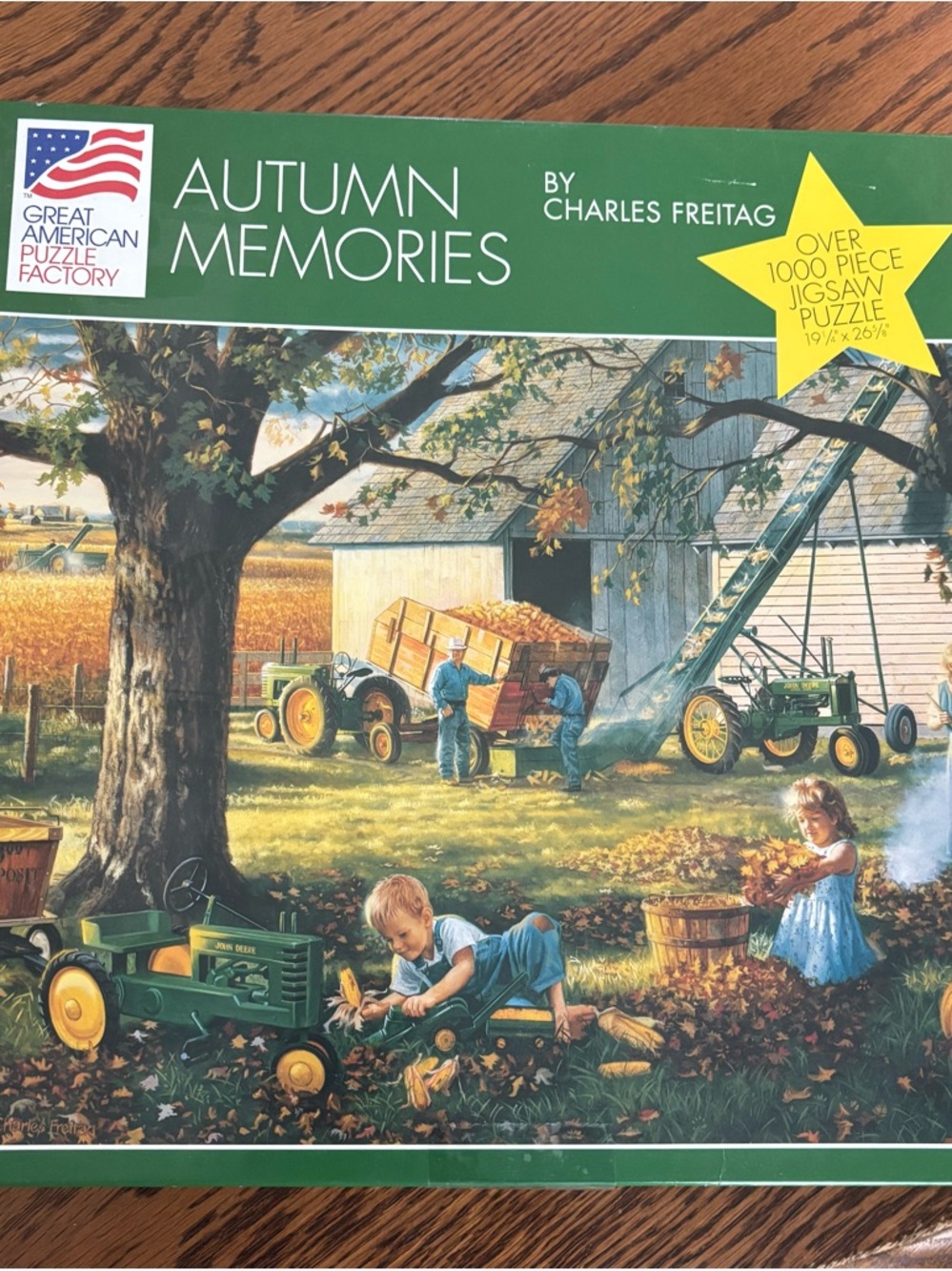 Autumn Memories Jigsaw Puzzle by Great American Puzzle Factory - Joh Deere